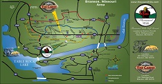 Branson Map and Weather