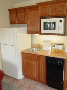 Jacuzzi Condo Kitchen