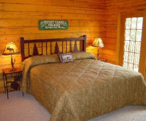 One Bedroom Cabin Bedroom