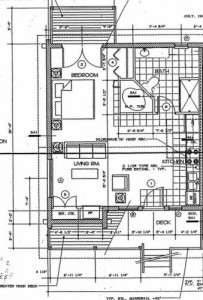 One Bedroom Cabin Floor Plan