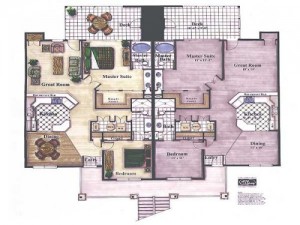 Two Bedroom Condo Floor Plan