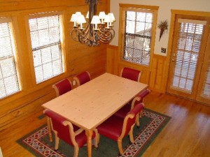 Two Bedroom Deluxe Cabin Dining Area